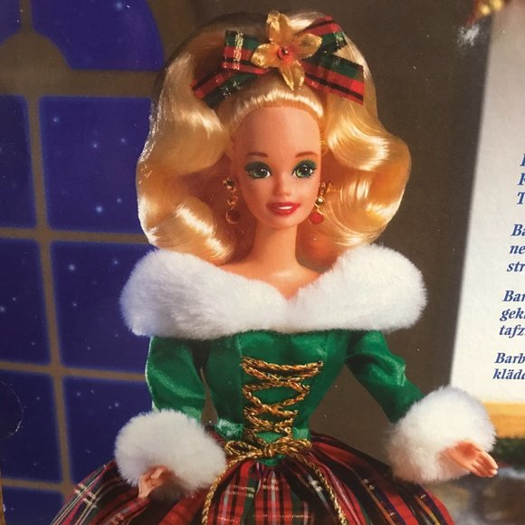Happy Holidays Gala Barbie 1995 New - Picture 5 of 9